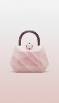 Rose Quartz Sculpted Handbag