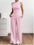 Petal Pink One-Shoulder Co-Ord Set