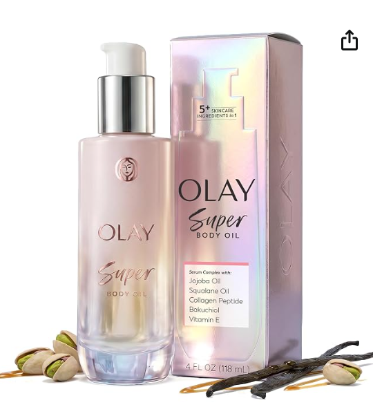 Olay Super Body Oil bottle and box
